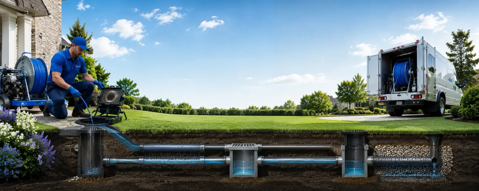 Outdoor drain cleaning information for Randolph Center, VT